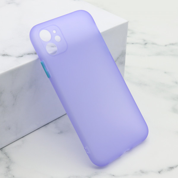 Futrola silikon BUTTONS za iPhone 11 (6.1) ljubicasta