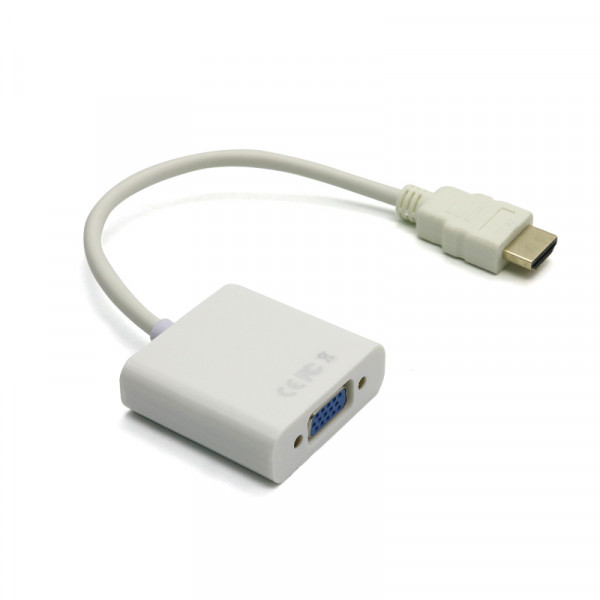 Adapter HDMI na VGA+audio kabal beli
