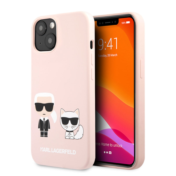 Torbica Karl Lagerfeld & Choupette za iPhone 13 6.1 svetlo roze (KLHCP13MSSKCI)