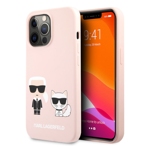 Torbica Karl Lagerfeld & Choupette za iPhone 13 Pro Max 6.7 svetlo roze (KLHCP13XSSKCI)