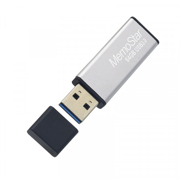 USB Flash memorija MemoStar 64GB SLIM 3.0 srebrna