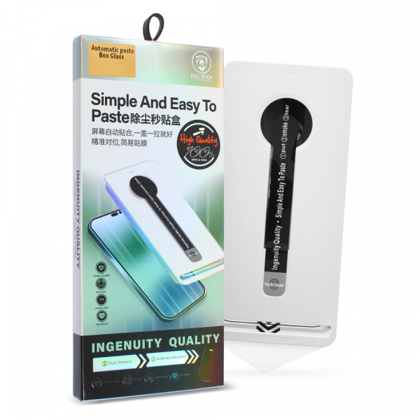 Tempered glass 2.5D Automatic paste box za iPhone 11 6.1 crni