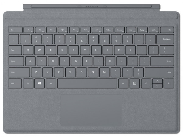Tastatura MICROSOFT Surface GOType Cover/vezana/Alcantara/platinasta