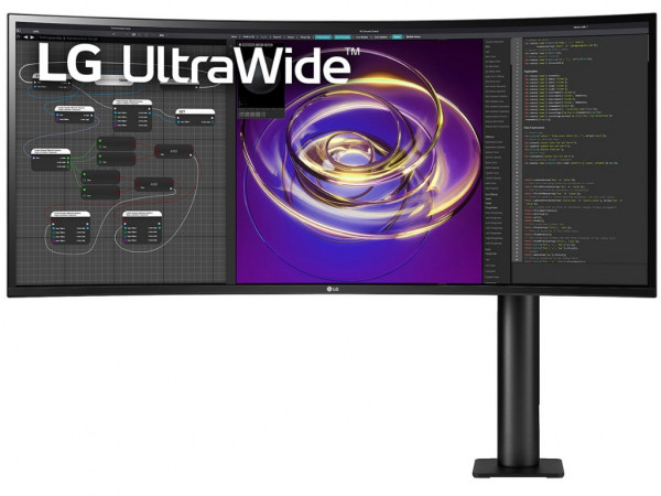 Monitor LG ERGO 34WP88C-B 34''/IPS,21:9,zakrivljen/3440x1440/60Hz/5ms GtG/HDMIx2,DP,USB/visina/crna