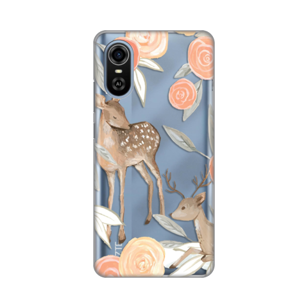Torbica Silikonska Print Skin za ZTE Blade A31 Plus Flower Dear