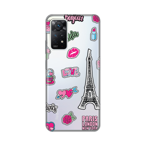 Torbica Silikonska Print Skin za Xiaomi Redmi Note 11 Pro 4G/5G/Note 12 Pro 4G Love Paris
