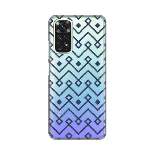 Torbica Silikonska Print Skin za Xiaomi Redmi Note 11/Note 11S Blue cubes