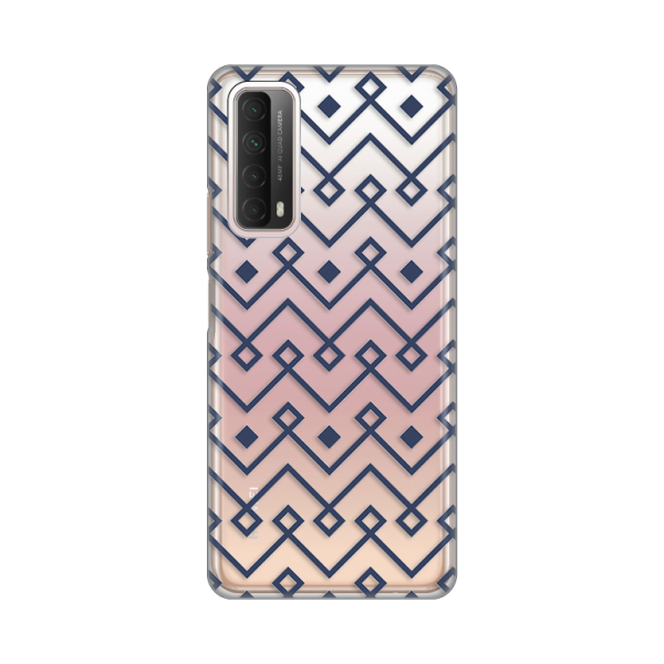 Torbica Silikonska Print Skin za Huawei P Smart 2021 Blue cubes