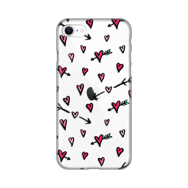 Torbica Silikonska Print Skin za iPhone 7/8/SE 2020/2022 Heart Pattern