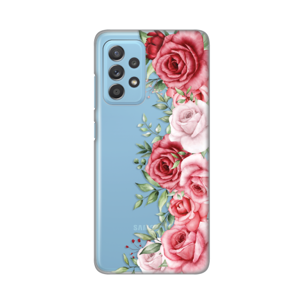 Torbica Silikonska Print Skin za Samsung A525F/A526B/A528B Galaxy A52 4G/A52 5G/A52s 5G Wild Roses