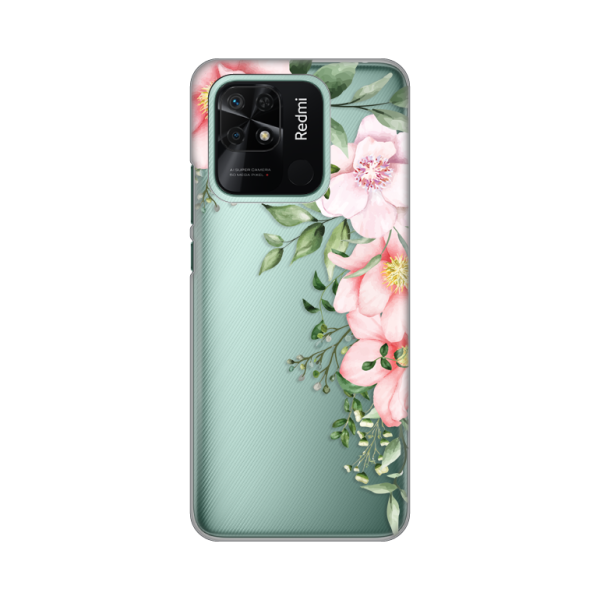 Torbica Silikonska Print Skin za Xiaomi Redmi 10C Gentle Rose Pattern
