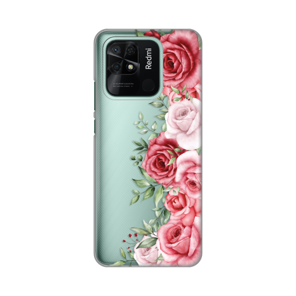 Torbica Silikonska Print Skin za Xiaomi Redmi 10C Wild Roses