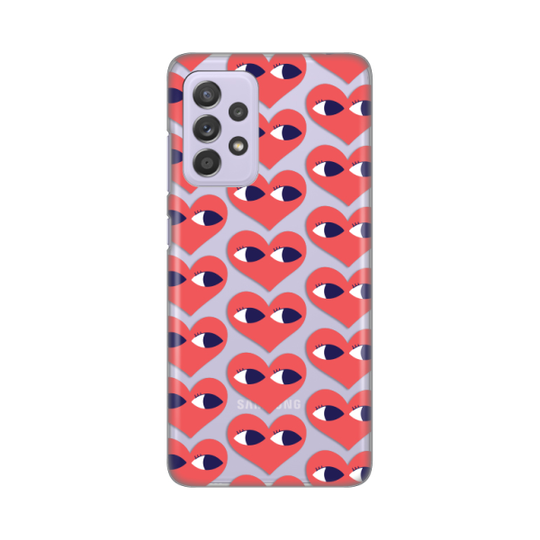 Torbica Silikonska Print Skin za Samsung A525F/A526B/A528B Galaxy A52 4G/A52 5G/A52s 5G Eye Heart Pattern