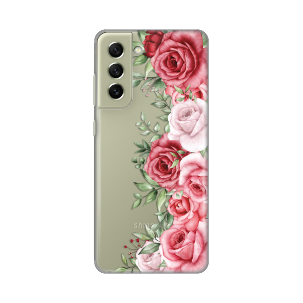 Torbica Silikonska Print Skin za Samsung G990 Galaxy S21 FE Wild Roses
