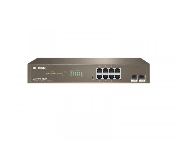 IP-COM G3310P-8-150W 8GE+2SFP Cloud Managed PoE Switch