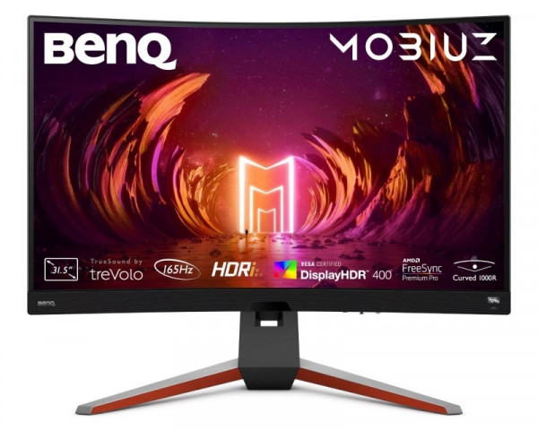 BENQ MOBIUZ 31.5'' EX3210R zakrivljeni Gaming monitor metalik sivi