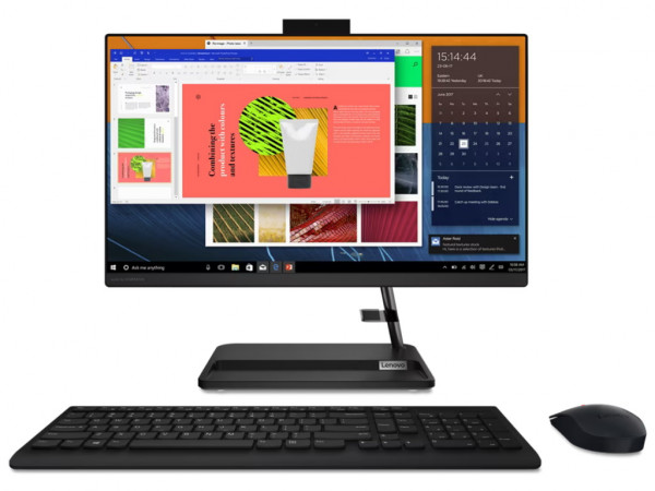 Računar LENOVO AIO 3 24ADA6 DOS/23.8''FHD/Ryzen 3-3250U/8GB/256GB SSD/USB mi i tastatura UK/crna
