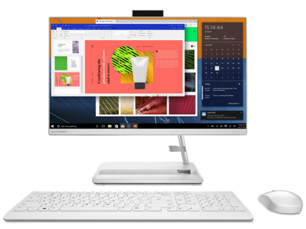 Računar LENOVO AIO 3 24ADA6 DOS/23.8''FHD/Ryzen 3-3250U/8GB/512GB SSD/USB mi i tastatura UK/bela