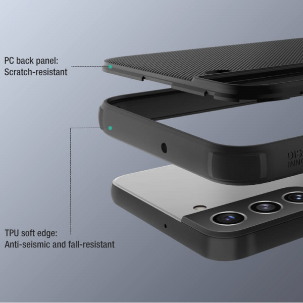 Maska Nillkin Super Frosted Shield Pro za Samsung S22 Plus crveni