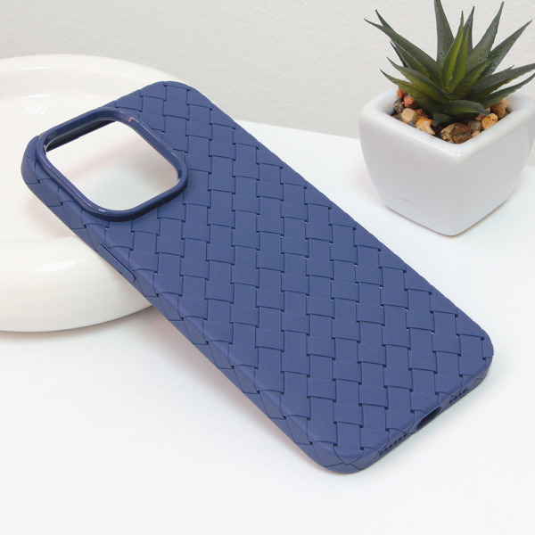 Torbica Weave case za iPhone 14 Pro Max 6.7 plava