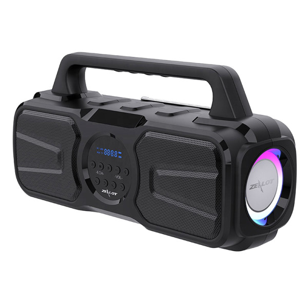 Zvucnik ZEALOT P2 Bluetooth karaoke crni (zicani mikrofon)