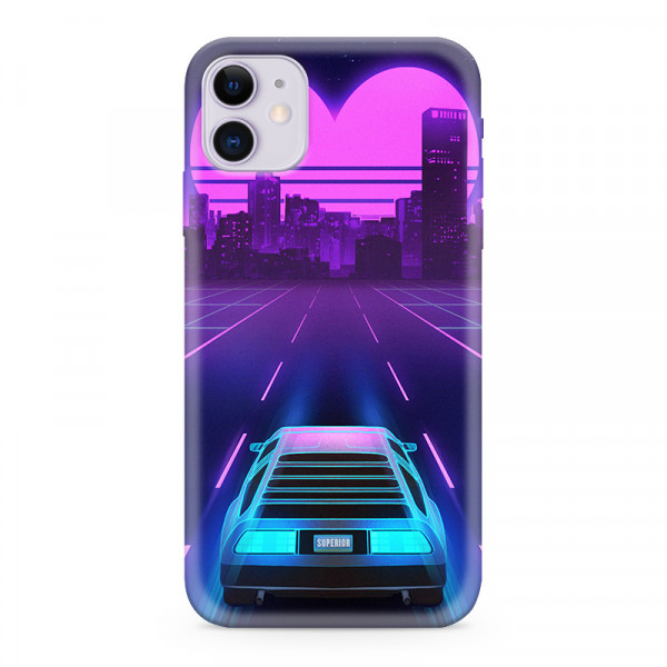 Futrola ULTRA TANKI PRINT CLEAR NEON WAVE za iPhone 11 (6.1) NW02