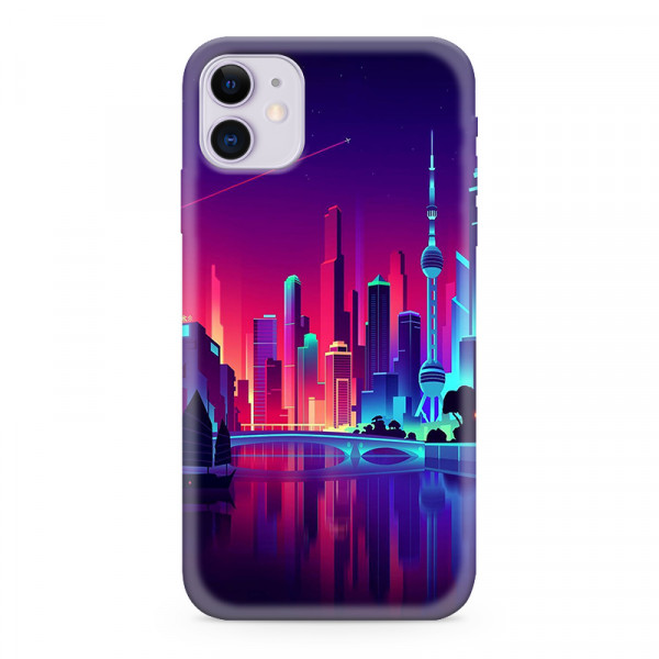 Futrola ULTRA TANKI PRINT CLEAR NEON WAVE za iPhone 11 (6.1) NW05