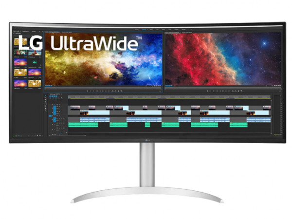 Monitor LG 38WP85C-W 37.5''/IPS,21:9,zakrivljen/3840x1600/60Hz/5ms GtG/HDMIx2,DP,USB/visina/zvučnici