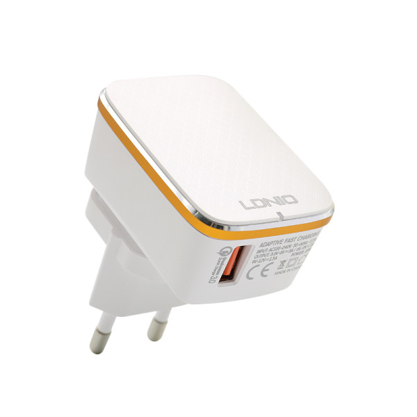 Kucni punjac LDNIO A1204Q USB 5V/3A FAST QC 3.0 Type C beli