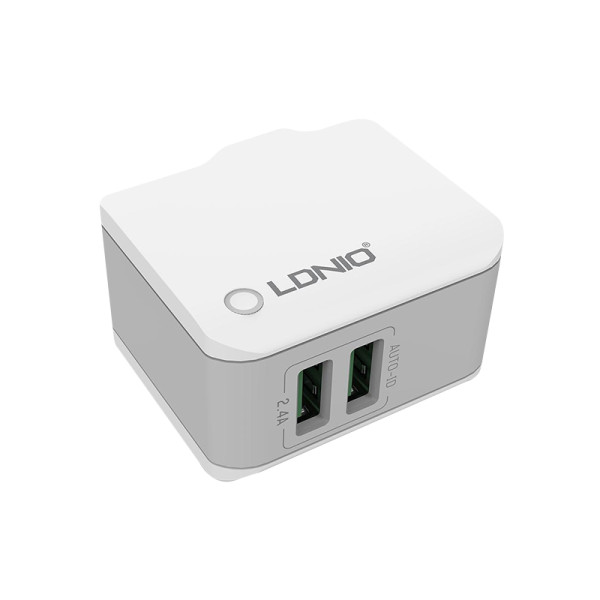 Kucni punjac LDNIO A2203 2xUSB 5V/2.4A microUSB beli