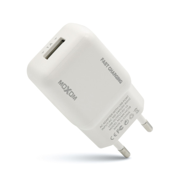 Kucni punjac Moxom MX-HC118 1A micro USB beli