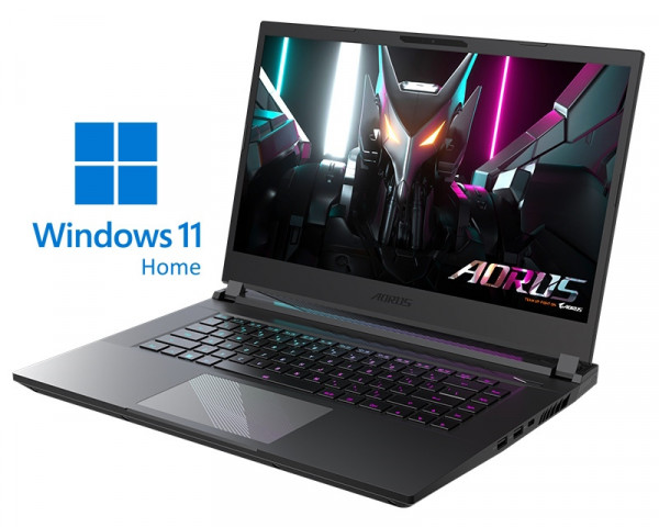 GIGABYTE AORUS 15 9KF 15.6'' FHD 144Hz i5-12500H 8GB 512GB SSD GeForce RTX 4060 8GB RGB Backlit Win11Home crni