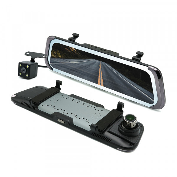 Auto kamera L1012 stream media dual lens za retrovizor + rikverc kamera