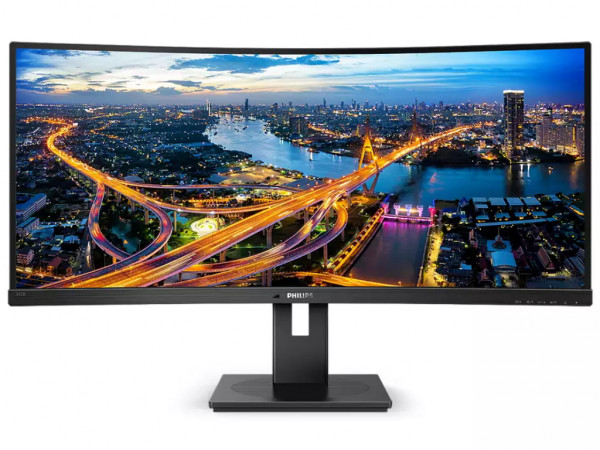 Monitor PHILIPS 345B1C/00 34''/VA,zakrivljen,21:9/3440x1440/100Hz/4ms GtG/HDMIx2,DP,USB/VESA/visina