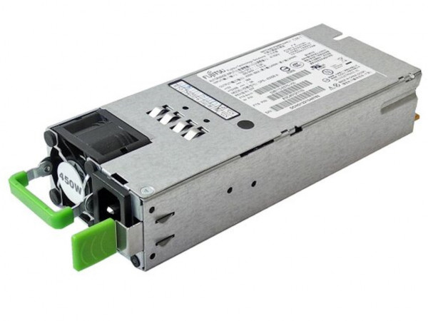 Fujitsu 450W modular Power Supply Module , hot plug, platinum (94% efficiency), Turbo Mode 1Y