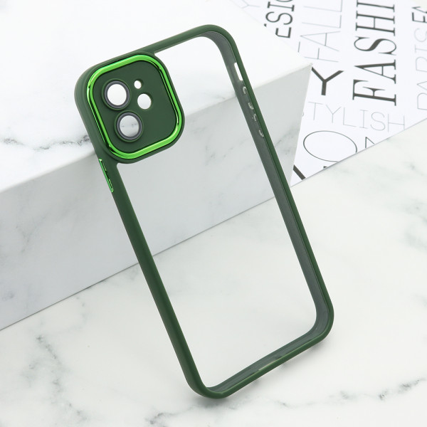 Futrola CLEAR SHINING CAMERA za iPhone 11 (6.1) zelena