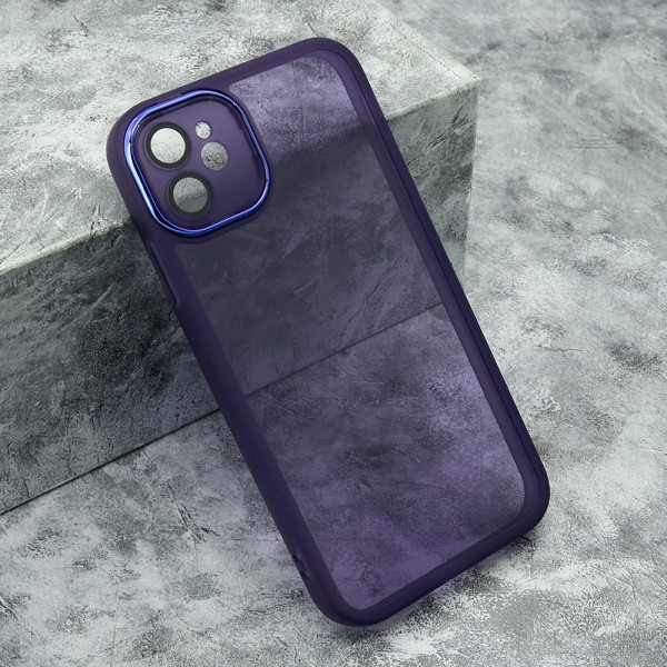 Futrola TRANSPARENT COLOR za iPhone 11 (6.1) ljubicasta