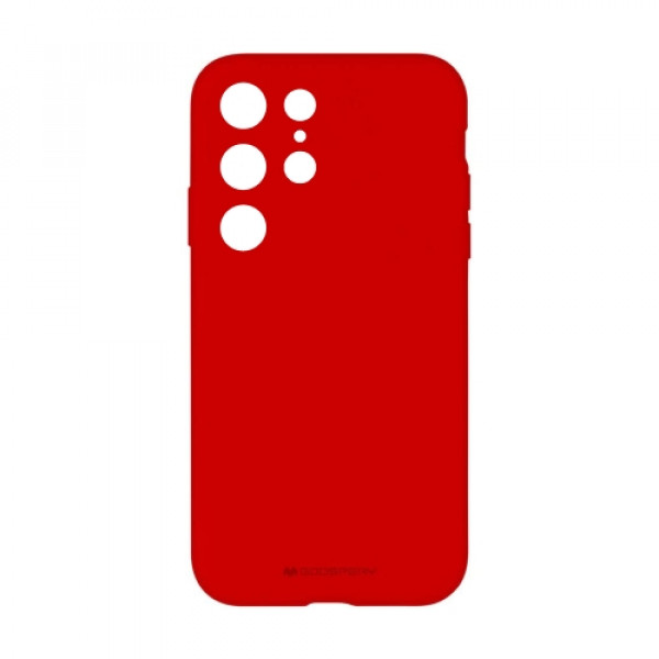 Futrola mercury silicone case Samsung S23 ultra red/crvena