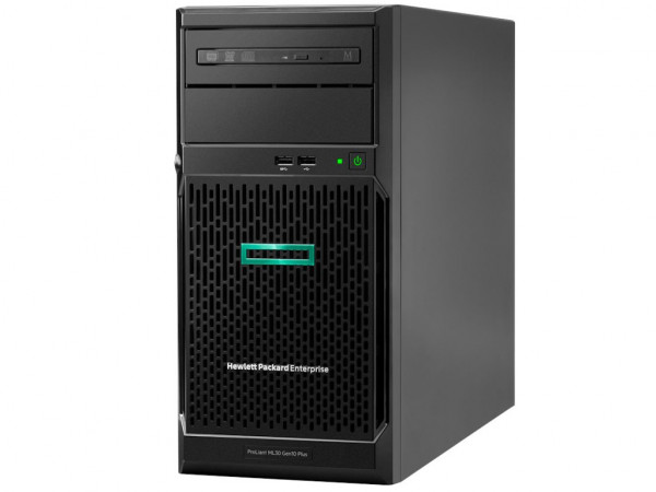 Server HPE ML30 Gen10+/Intel 4C E-2314 2.8GHz/16GB-U/NoHDD/2x1TB SATA/2x500W RPS/Tower 4U/(3-1-1)