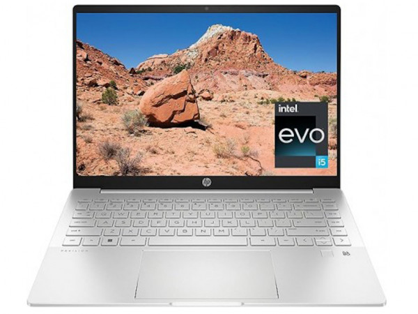 Laptop HP Pavilion Plus 14-eh1013nm DOS/14''2.2K AG IPS 300/i5-13500H/16GB/512GB/backlit/FPR/srebrna