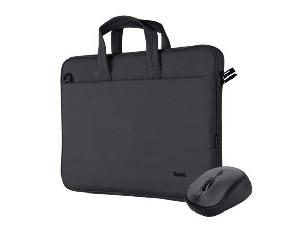 Torba+miš TRUST 16'' Bologna Eco/crna