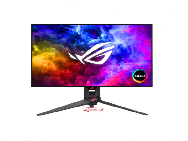 Monitor ASUS ROG PG27AQDM 26.5''/OLED/2560X1440/240Hz/0.03ms GtG/DP,HDMIx2,USB/Pivot,visina/crna