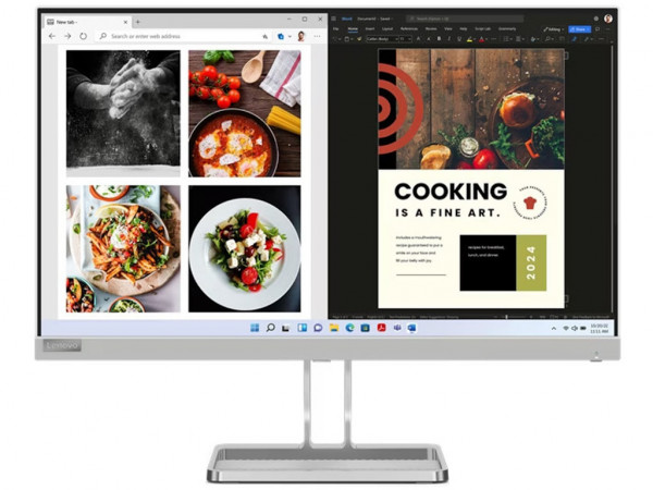 Monitor LENOVO L24i-40 23.8''/IPS/1920x1080/75Hz/4ms/VGA,HDMI/FreeSync/crna