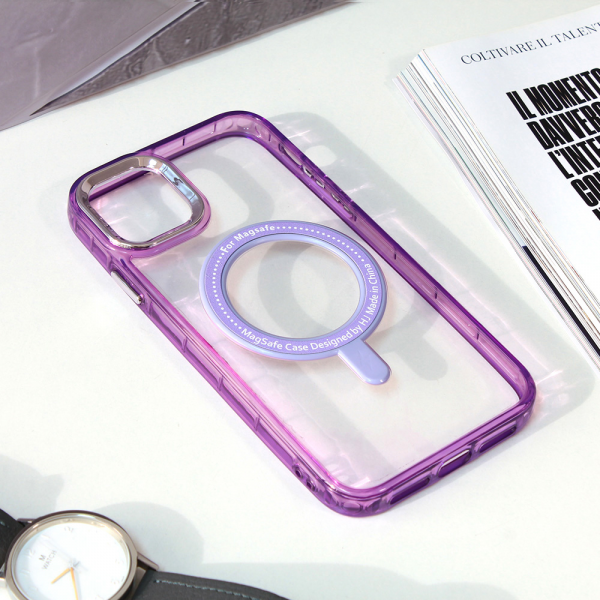 Torbica Frame Magsafe za iPhone 11 6.1 ljubicasta