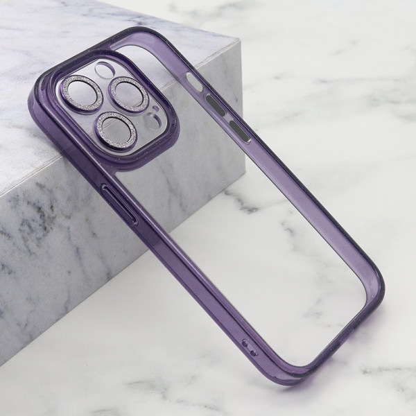 Futrola DIAMOND LENS za iPhone 15 Pro (6.1) ljubicasta