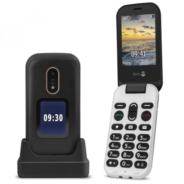 DORO 6060 DS preklop Black/White DFC-0250