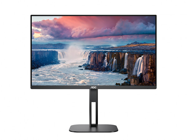 Monitor AOC 24V5C/BK 23.8''/IPS/1920x1080/75Hz/4ms GtG/HDMI,DP,USB C/Pivot,visina/zvučnici/crna