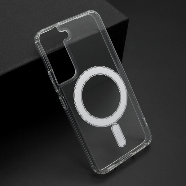 Futrola silikon MAGNETIC CONNECTION za Samsung S901B Galaxy S22 5G providna (bela)