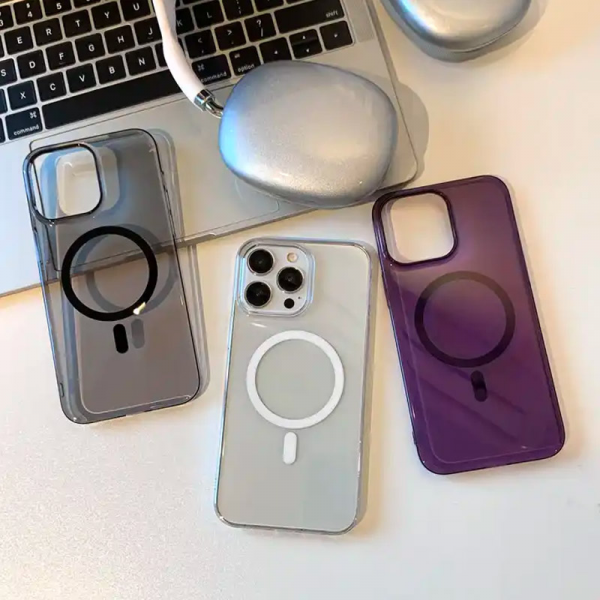 Maska Transparent Magsafe za iPhone 14 Pro Max siva