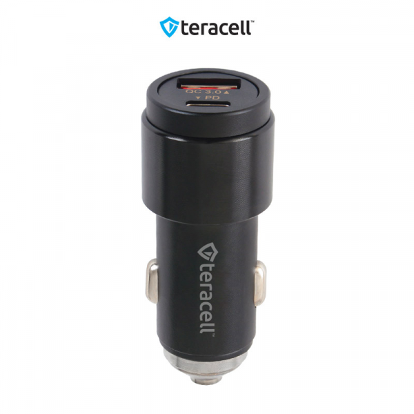 Auto punjac Teracell Evolution TC-11 PD 22.5W + USB QC3.0 20W, 45W (total) crni